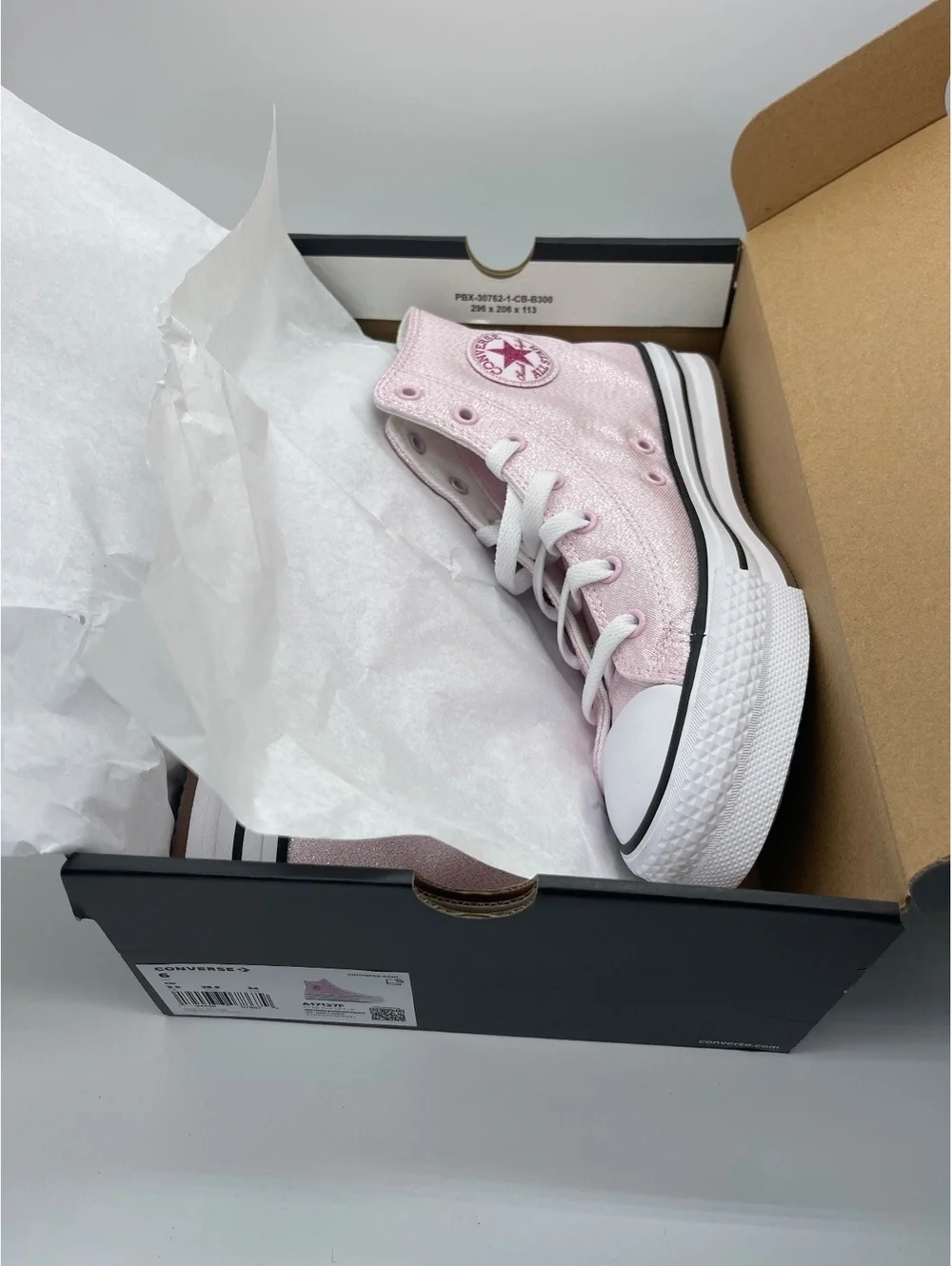 Converse Chuck Taylor All Star High Top Sneakers Pink Metallic